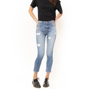 NWOT SIWY Denim Gaby Straight Skinny Jeans Medium Wash Size 25